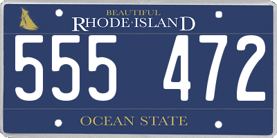 RI license plate 555472