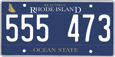 RI license plate 555473