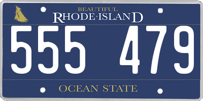 RI license plate 555479