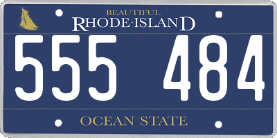 RI license plate 555484