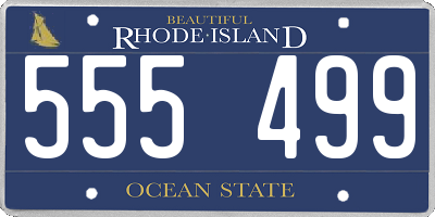 RI license plate 555499
