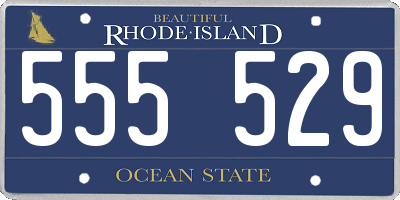RI license plate 555529
