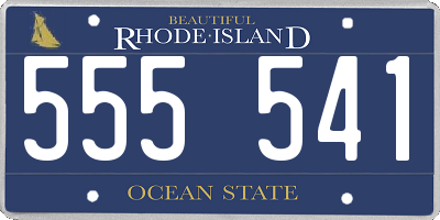 RI license plate 555541