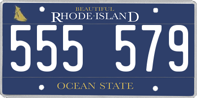 RI license plate 555579