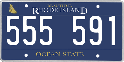 RI license plate 555591