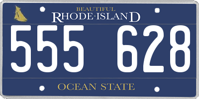 RI license plate 555628