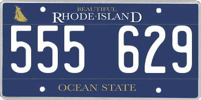 RI license plate 555629