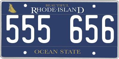 RI license plate 555656