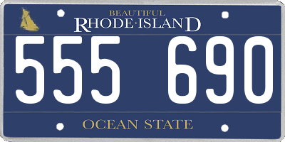 RI license plate 555690