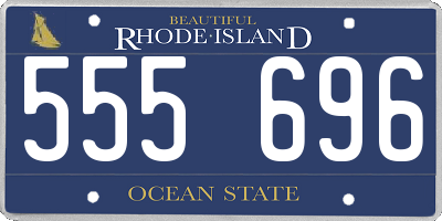 RI license plate 555696