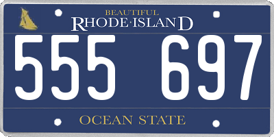 RI license plate 555697