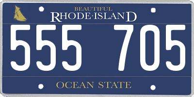 RI license plate 555705