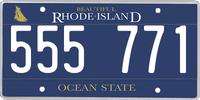 RI license plate 555771