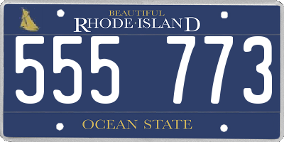 RI license plate 555773