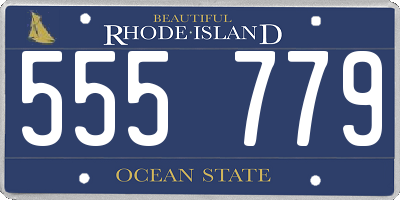 RI license plate 555779