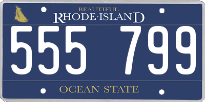 RI license plate 555799