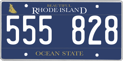 RI license plate 555828
