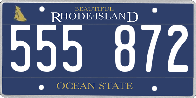 RI license plate 555872