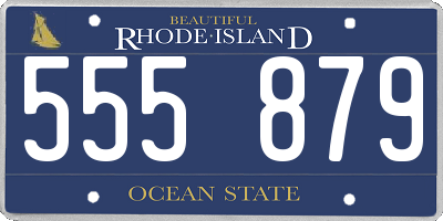 RI license plate 555879