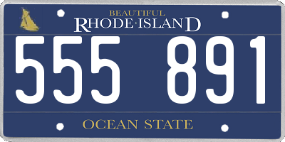 RI license plate 555891