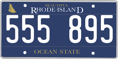RI license plate 555895
