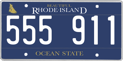RI license plate 555911