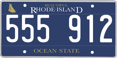 RI license plate 555912