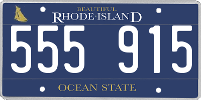 RI license plate 555915