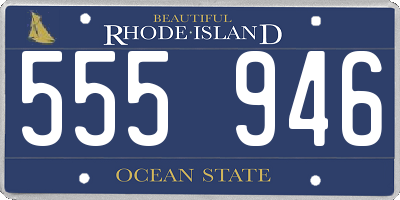 RI license plate 555946