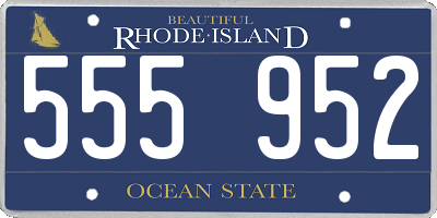 RI license plate 555952