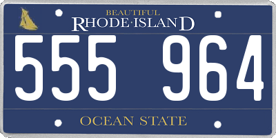 RI license plate 555964