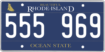 RI license plate 555969