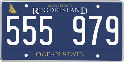 RI license plate 555979