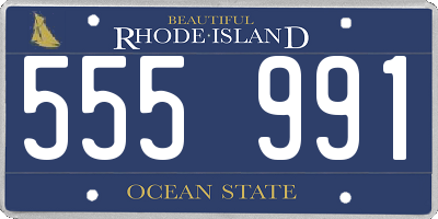RI license plate 555991