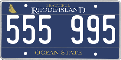 RI license plate 555995