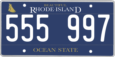 RI license plate 555997