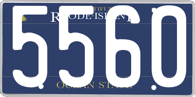 RI license plate 5560