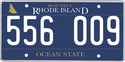 RI license plate 556009