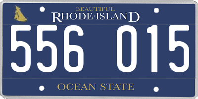 RI license plate 556015