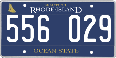 RI license plate 556029