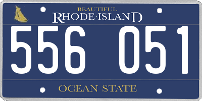RI license plate 556051
