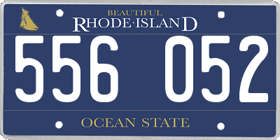 RI license plate 556052