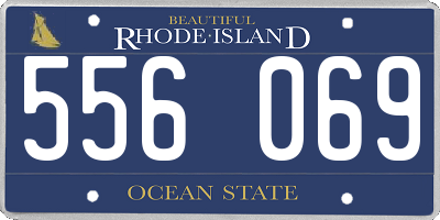 RI license plate 556069