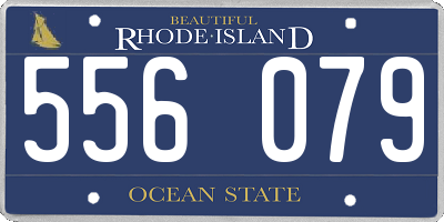 RI license plate 556079