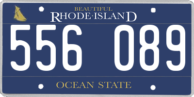 RI license plate 556089