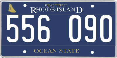 RI license plate 556090