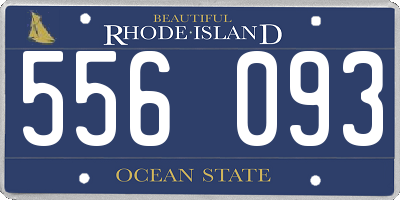 RI license plate 556093