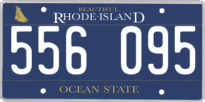 RI license plate 556095