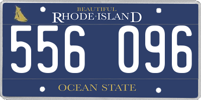 RI license plate 556096