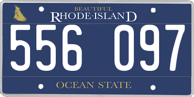 RI license plate 556097